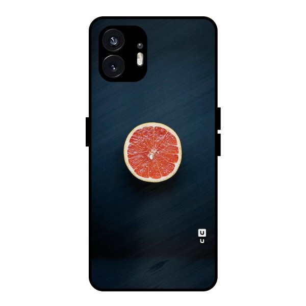 Orange Design Metal Back Case for Nothing Phone 2