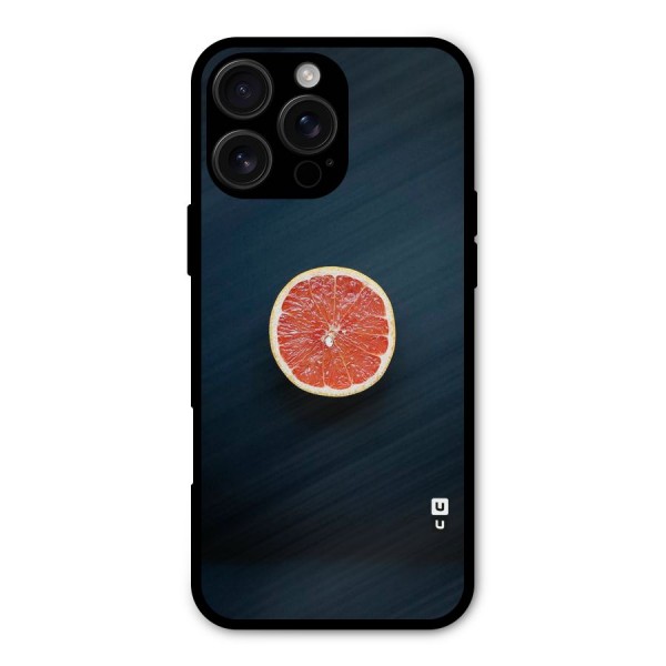 Orange Design Metal Back Case for iPhone 16 Pro Max