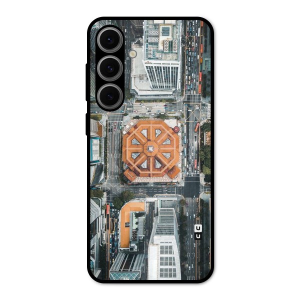 Orange Dome Metal Back Case for Galaxy S24 FE