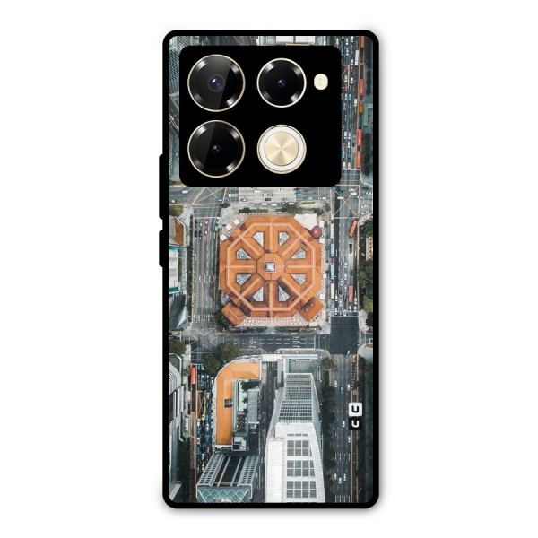 Orange Dome Metal Back Case for Infinix Note 40 Pro Plus