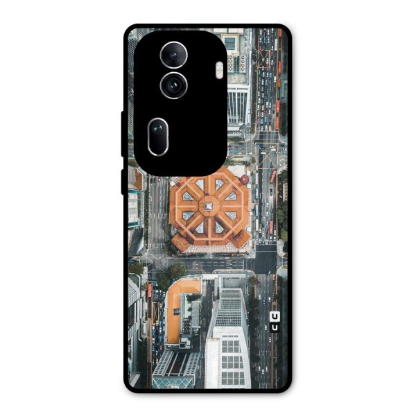 Orange Dome Metal Back Case for Oppo Reno11 Pro 5G