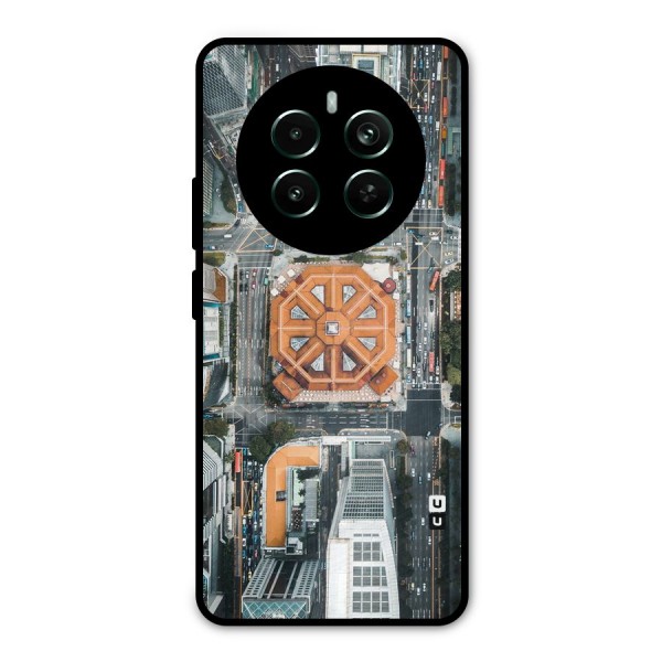 Orange Dome Metal Back Case for Realme 12 Pro Plus