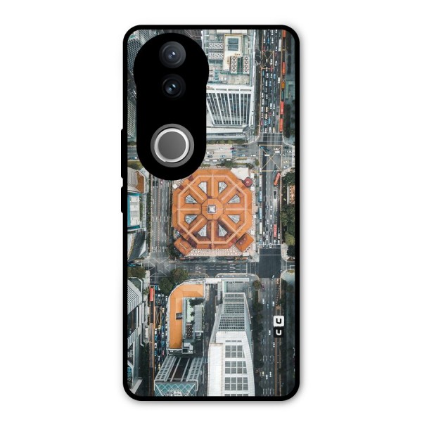 Orange Dome Metal Back Case for Vivo V50e