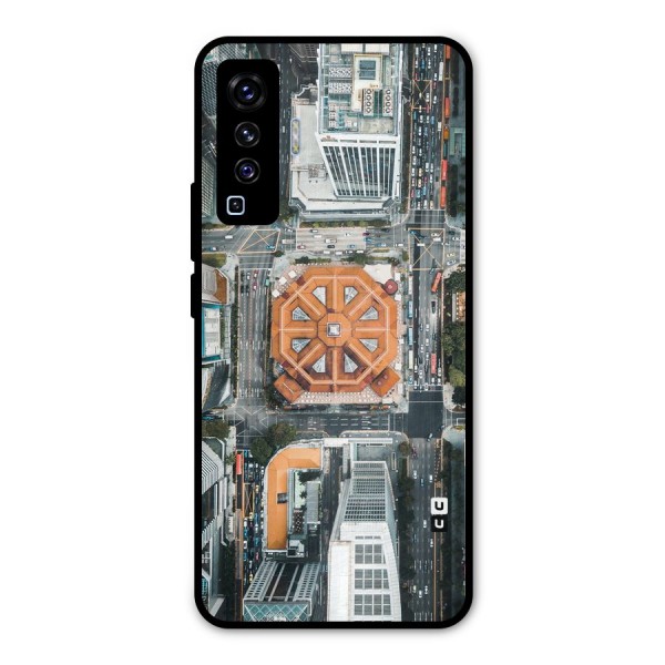 Orange Dome Metal Back Case for Vivo X50