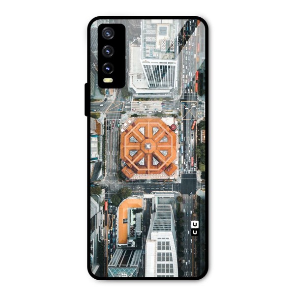 Orange Dome Metal Back Case for Vivo Y20i
