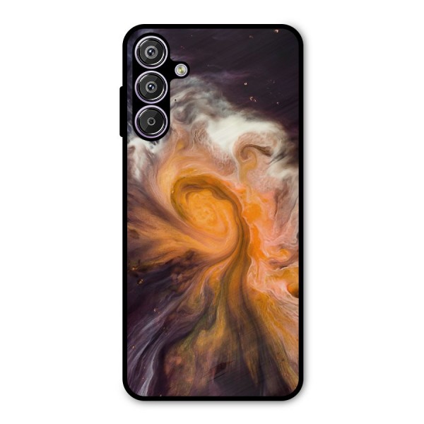 Orange Fusion Metal Back Case for Galaxy F15