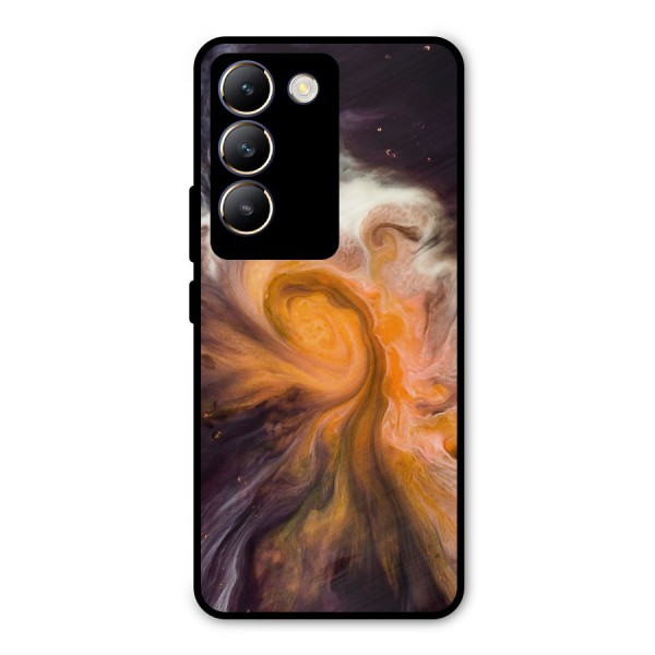 Orange Fusion Metal Back Case for Vivo Y200e