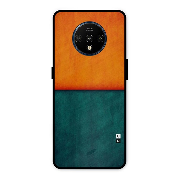 Orange Green Shade Metal Back Case for OnePlus 7T