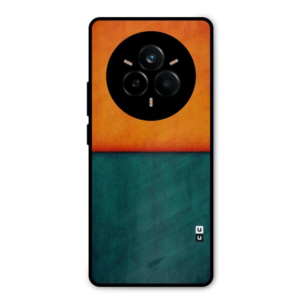 Orange Green Shade Metal Back Case for Realme 14 Pro Plus