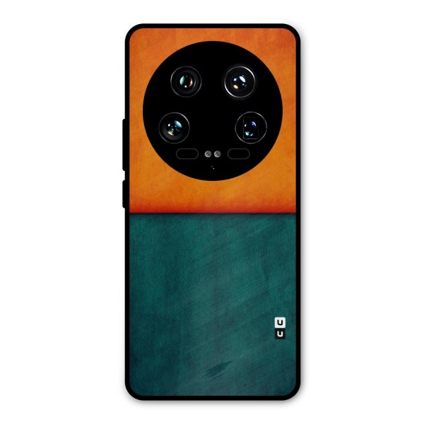 Orange Green Shade Metal Back Case for Xiaomi 14 Ultra