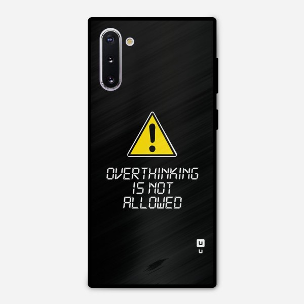 Over Thinking Metal Back Case for Galaxy Note 10