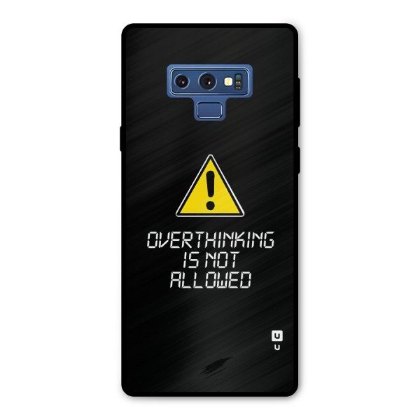 Over Thinking Metal Back Case for Galaxy Note 9