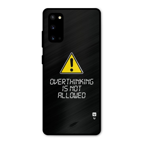 Over Thinking Metal Back Case for Galaxy S20