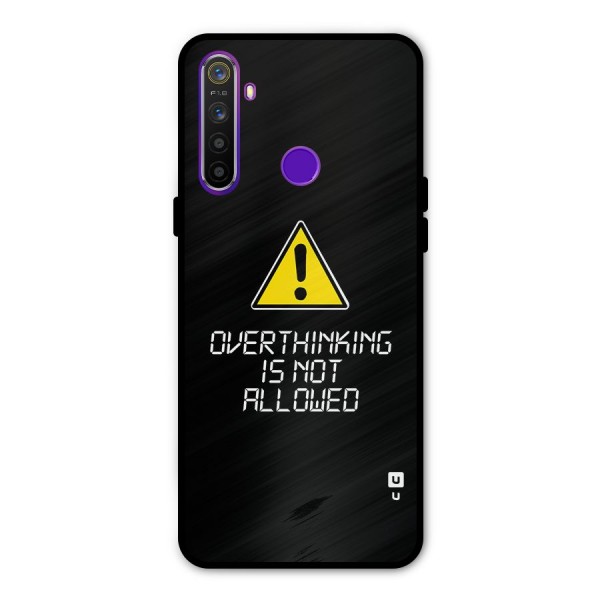 Over Thinking Metal Back Case for Realme Narzo 10