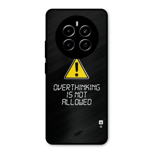 Over Thinking Metal Back Case for Realme P1