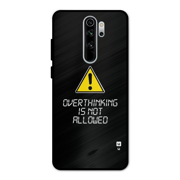 Over Thinking Metal Back Case for Redmi Note 8 Pro
