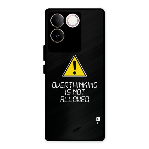 Over Thinking Metal Back Case for iQOO Z7 Pro