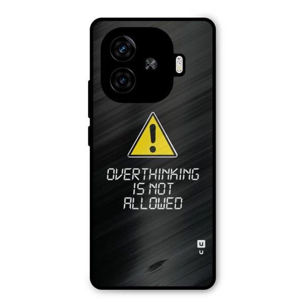Over Thinking Metal Back Case for iQOO Z9 Turbo