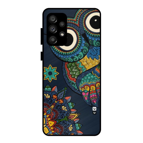 Owl Eyes Metal Back Case for Galaxy A73 5G