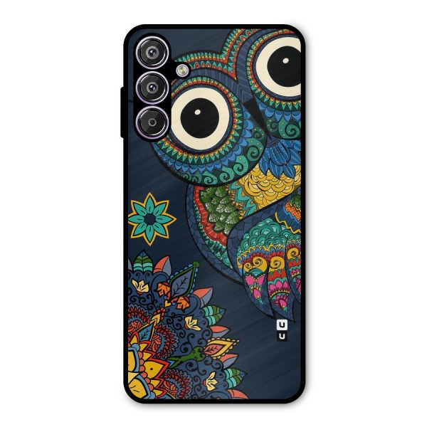 Owl Eyes Metal Back Case for Galaxy F15