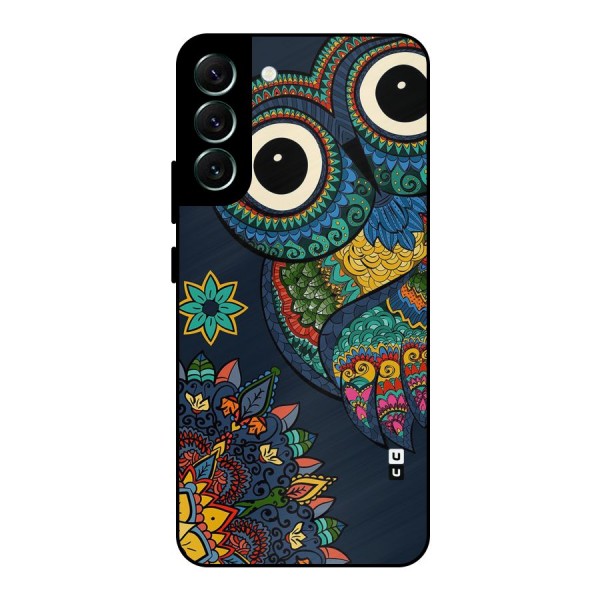 Owl Eyes Metal Back Case for Galaxy S22 Plus 5G