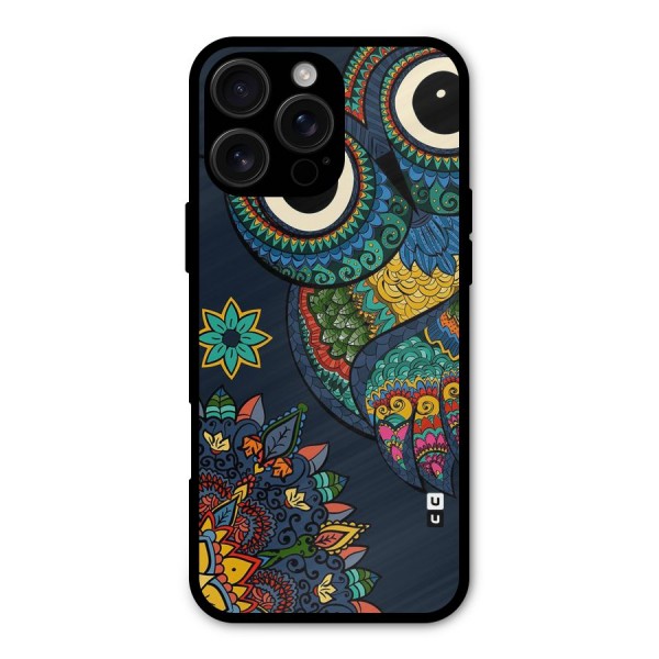 Owl Eyes Metal Back Case for iPhone 16 Pro Max