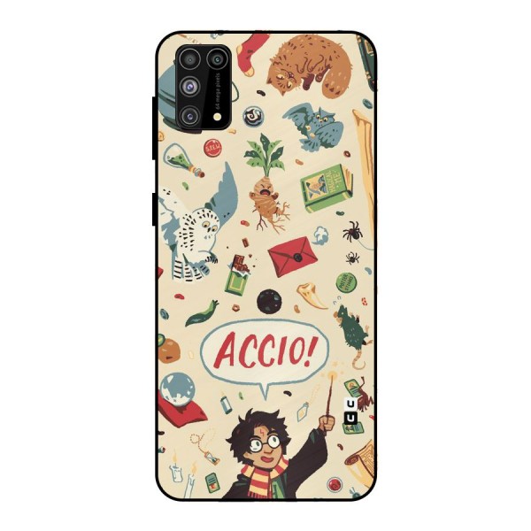 Owl Letter Metal Back Case for Galaxy F41