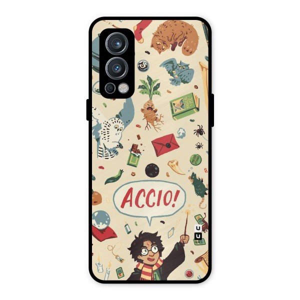 Owl Letter Metal Back Case for OnePlus Nord 2 5G