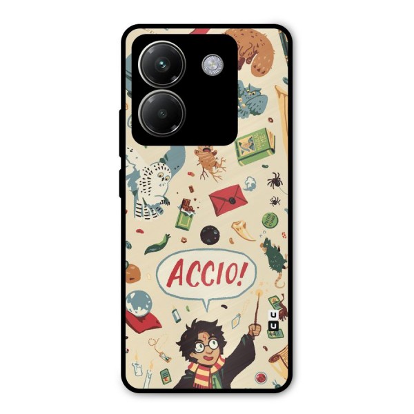 Owl Letter Metal Back Case for Poco M7 Pro 5G