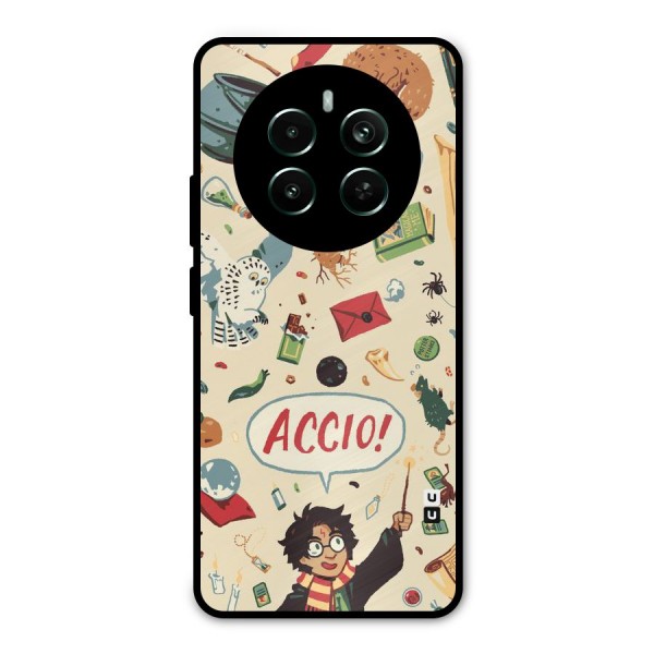 Owl Letter Metal Back Case for Realme Narzo 70 Pro