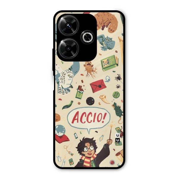 Owl Letter Metal Back Case for Redmi 13 5G