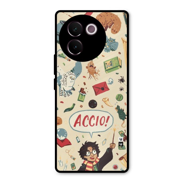 Owl Letter Metal Back Case for Vivo V30e