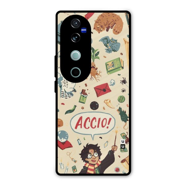 Owl Letter Metal Back Case for Vivo V40