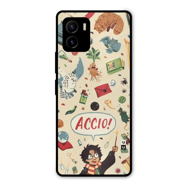 Owl Letter Metal Back Case for Vivo Y15s