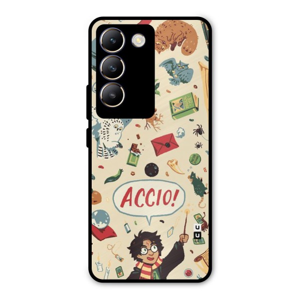 Owl Letter Metal Back Case for Vivo Y200e