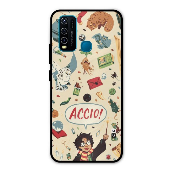 Owl Letter Metal Back Case for Vivo Y50