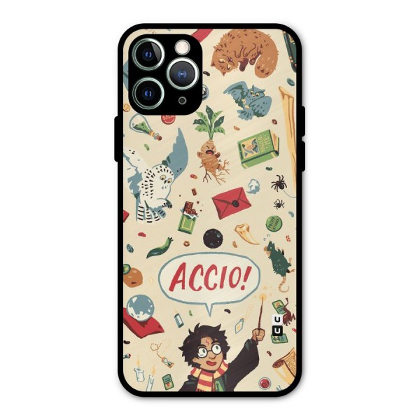 Owl Letter Metal Back Case for iPhone 11 Pro Max