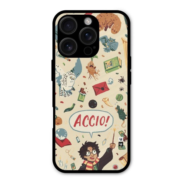 Owl Letter Metal Back Case for iPhone 16 Pro