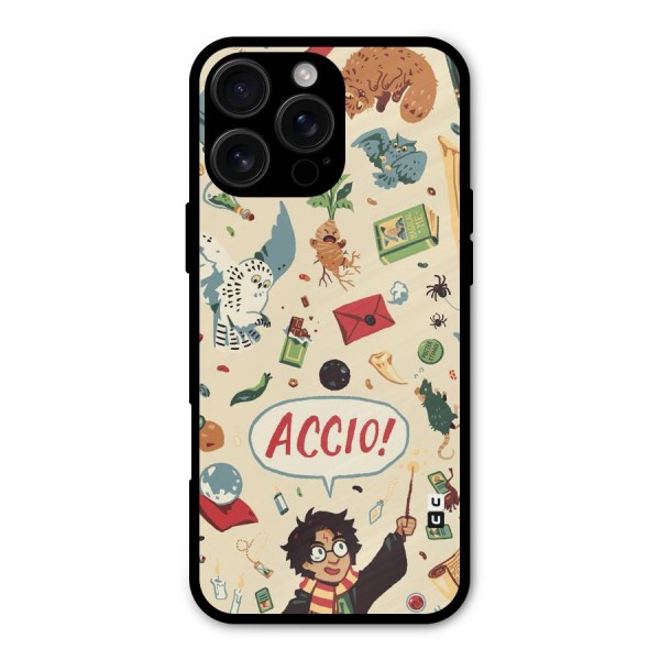 Owl Letter Metal Back Case for iPhone 16 Pro Max