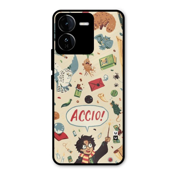 Owl Letter Metal Back Case for iQOO Z9
