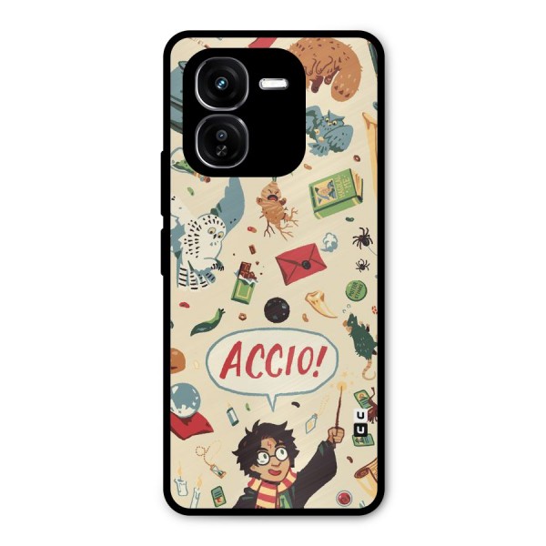 Owl Letter Metal Back Case for iQOO Z9x