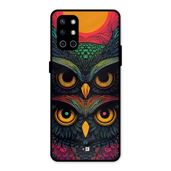 Owl Soul Art Illustration Metal Back Case for OnePlus 9R