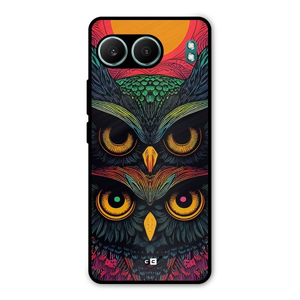 Owl Soul Art Illustration Metal Back Case for OnePlus Nord 4