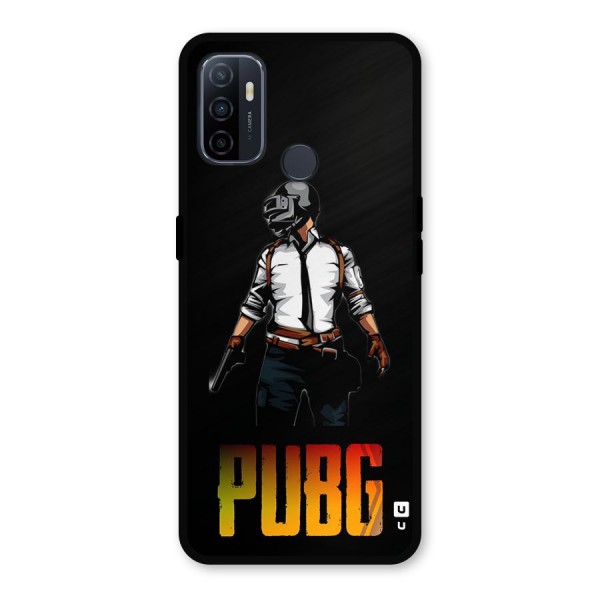 PUBG Game Art Metal Back Case for Oppo A53