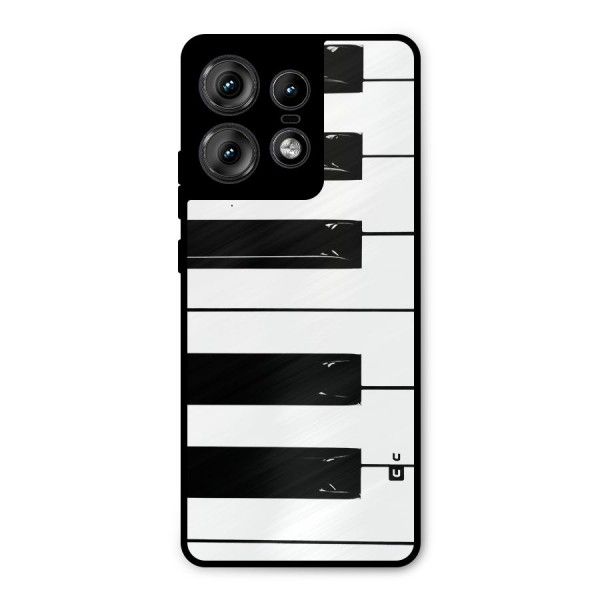 Paino Keys Printed Classy Metal Back Case for Motorola Edge 50 Pro
