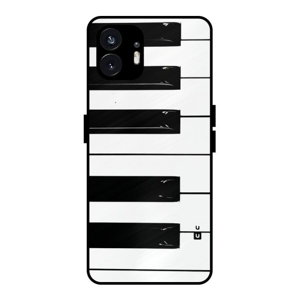 Paino Keys Printed Classy Metal Back Case for Nothing Phone 2