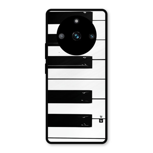 Paino Keys Printed Classy Metal Back Case for Realme 11 Pro Plus
