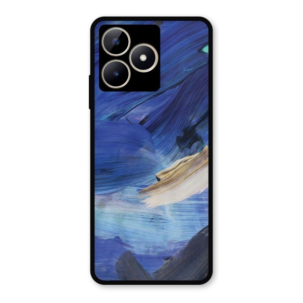 Paint Brush Strokes Metal Back Case for Realme C53