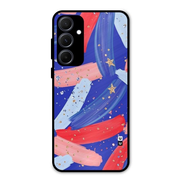 Paint Stars Metal Back Case for Galaxy A35