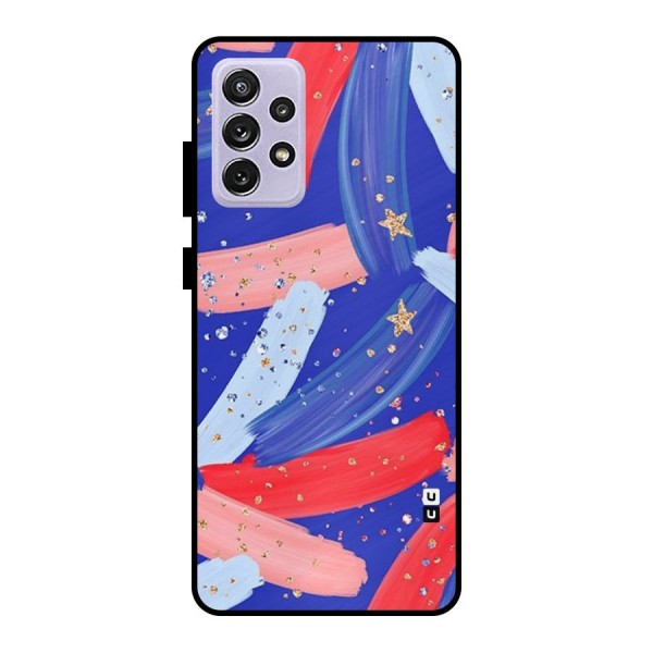 Paint Stars Metal Back Case for Galaxy A72